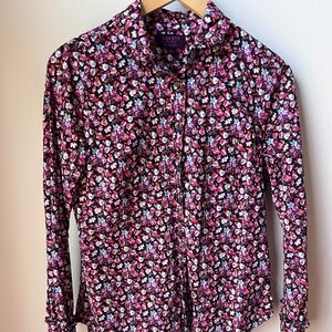EUC J. Crew Liberty of London shirt; Size 6